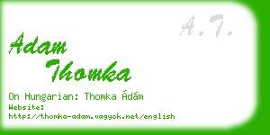 adam thomka business card