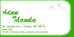 adam thomka business card